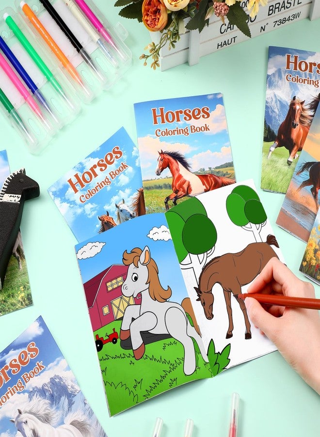 Faccito 24 Pcs Horse Coloring Books Mini Animals Coloring Activity Books Bulk DIY Art Drawing Party Favors for Horse Lover Gifts Farmhouse Animals Party Favors Supplies - Image 5