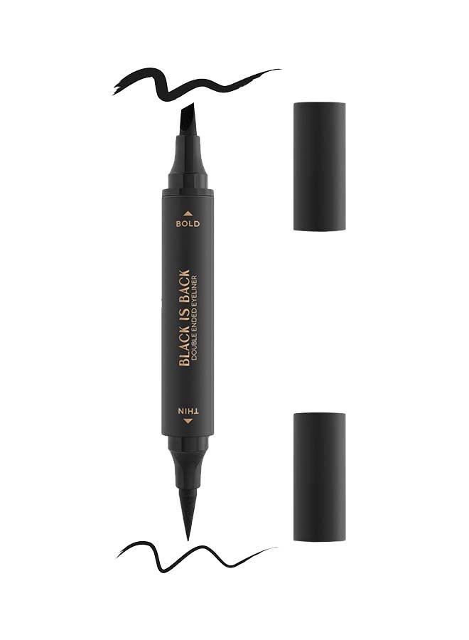 Wycon Black Is Back-Eyeliner Double Ended Black