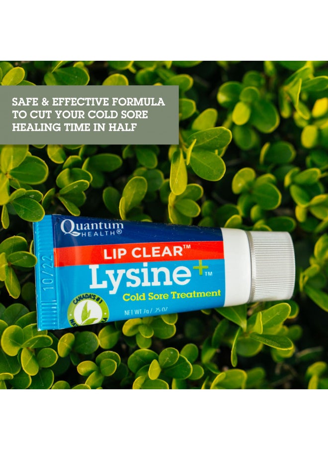 Quantum Quantum Health Lip Clear Lysine+ Cold Sore Treatment Ointment, Transparent, 0.25 Ounce  - Image 3