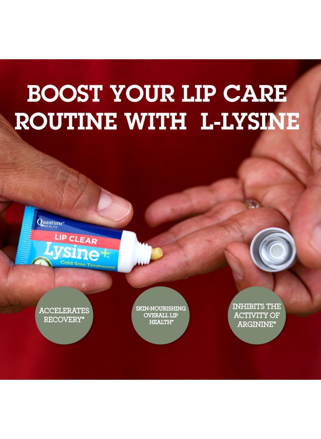 Quantum Quantum Health Lip Clear Lysine+ Cold Sore Treatment Ointment, Transparent, 0.25 Ounce  - Image 5