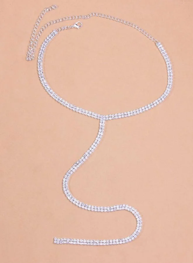 تايك تو قلادة شرابة بأحجار الراين