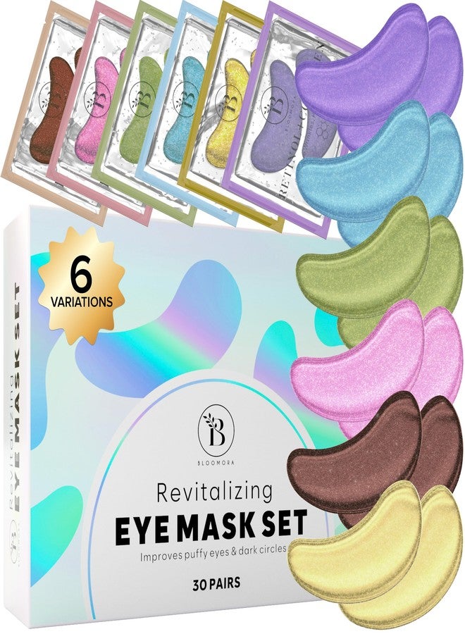BLOOMORA Variety Under Eye Patches (30 Pairs) Under Eye Patches for Dark Circles and Puffy Eyes, Under Eye Mask, Eye Care, Puffy Eyes Treatment, Eye Masks Bulk, Bachelorette Party Favors - Image 1