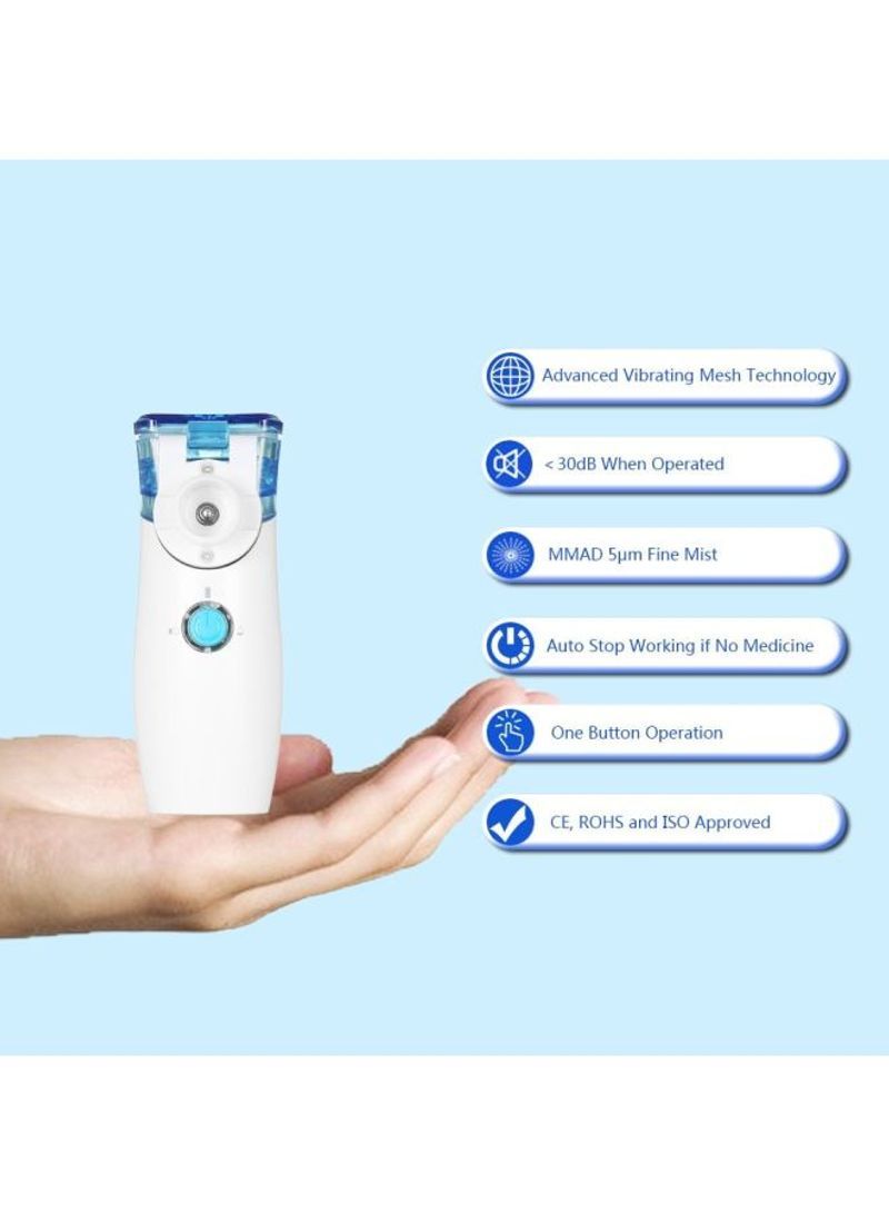 McDou Nebulizer Machine for Adults and Kids Portable Nebulizer of Cool Mist Handheld Mesh Nebulizer Mist Adjustable Steam Inhaler Steam Inhaler for Travel or Home Daily Use - Image 3