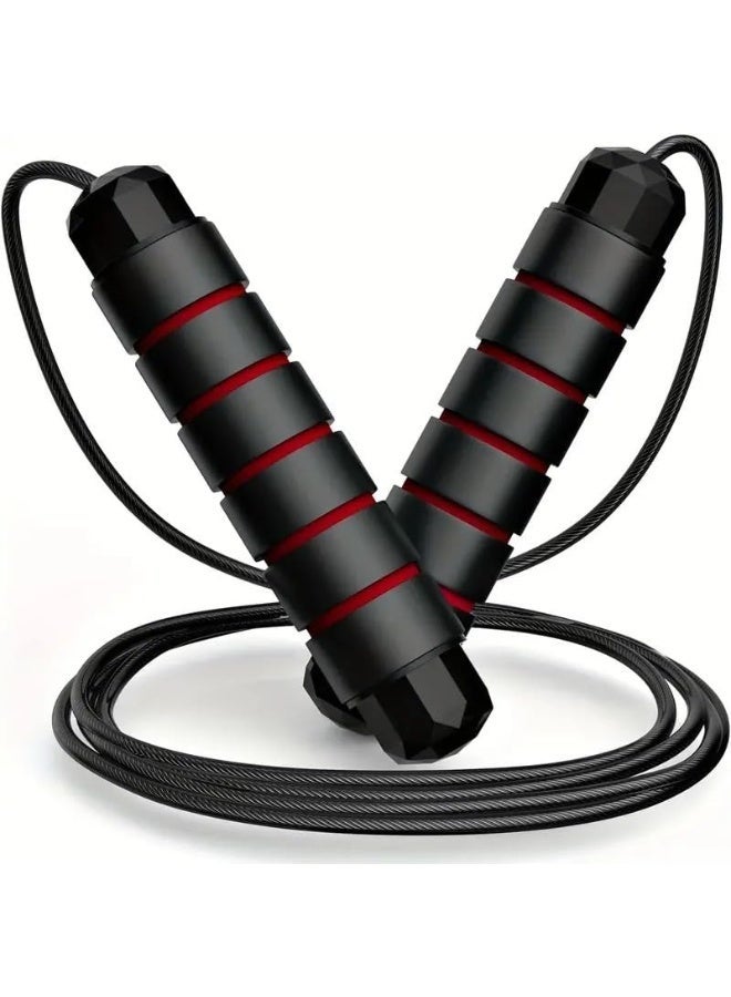 High-quality, tangle-resistant jump rope, ideal for men, women, and children. Adjustable, with non-slip foam grips, suitable for fitness exercises. (Multi-colored) - Image 1