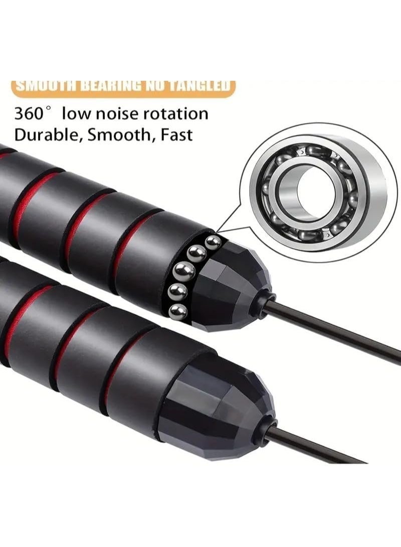 High-quality, tangle-resistant jump rope, ideal for men, women, and children. Adjustable, with non-slip foam grips, suitable for fitness exercises. (Multi-colored) - Image 3
