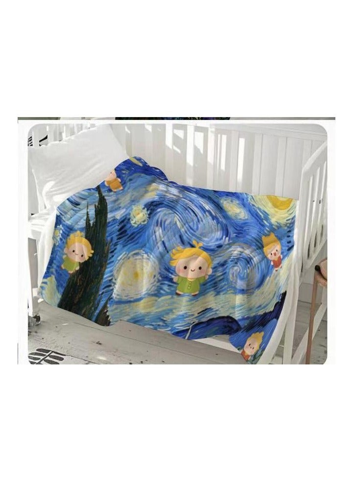 general Flannel thin blanket (warm and comfortable, suitable for sleep, gaming, dust removal and sandproof) 150cm*200cm - 536 - Image 3