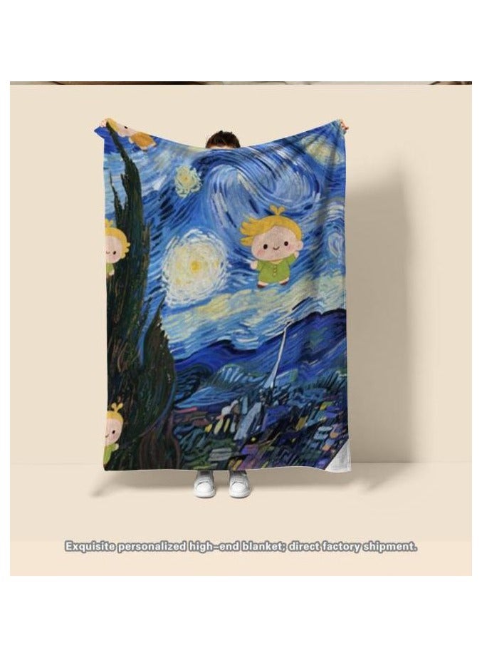 general Flannel thin blanket (warm and comfortable, suitable for sleep, gaming, dust removal and sandproof) 150cm*200cm - 536 - Image 5