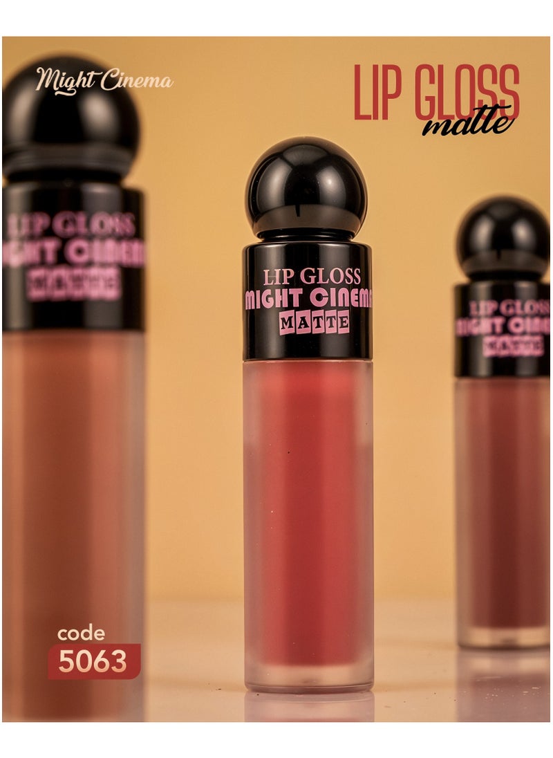 Long lasting matte lipgloss from Might Cinema, model 5063-204