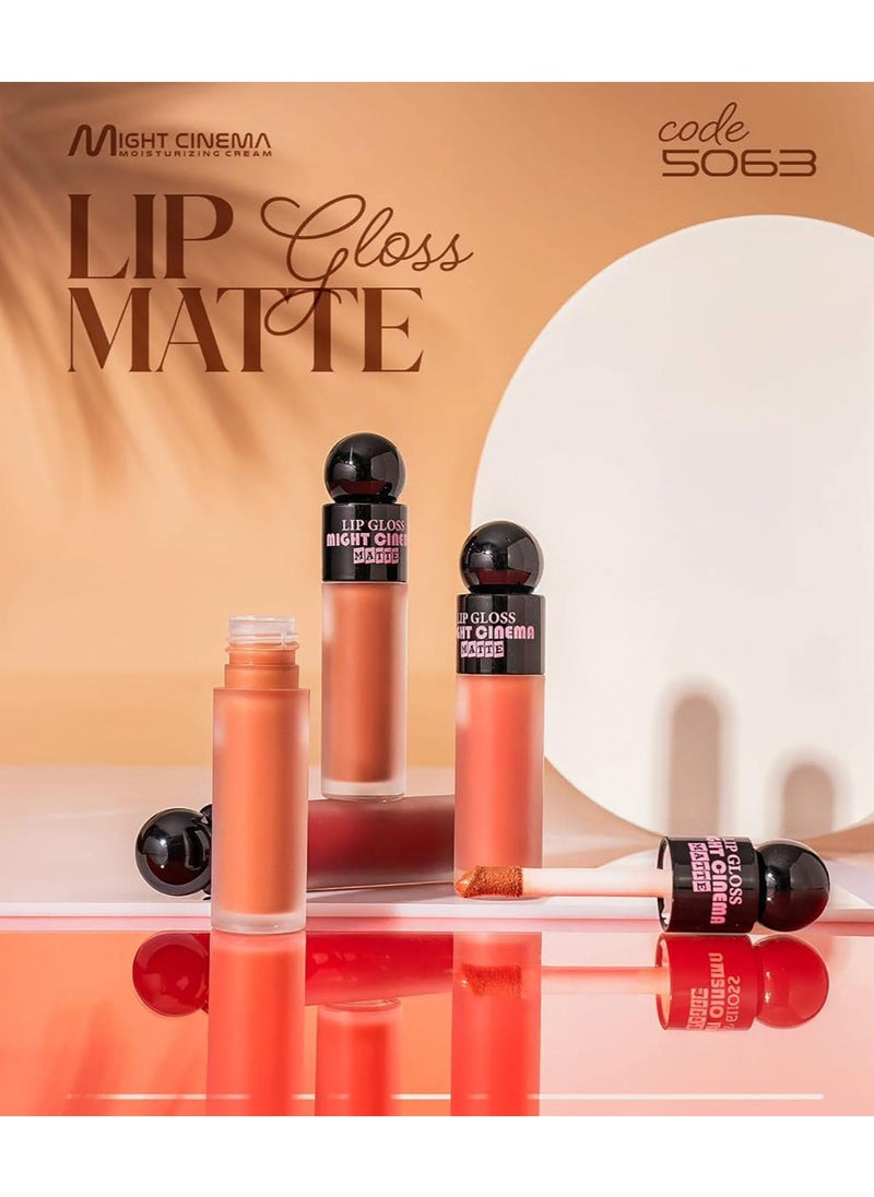 Long lasting matte lipgloss from Might Cinema, model 5063-204