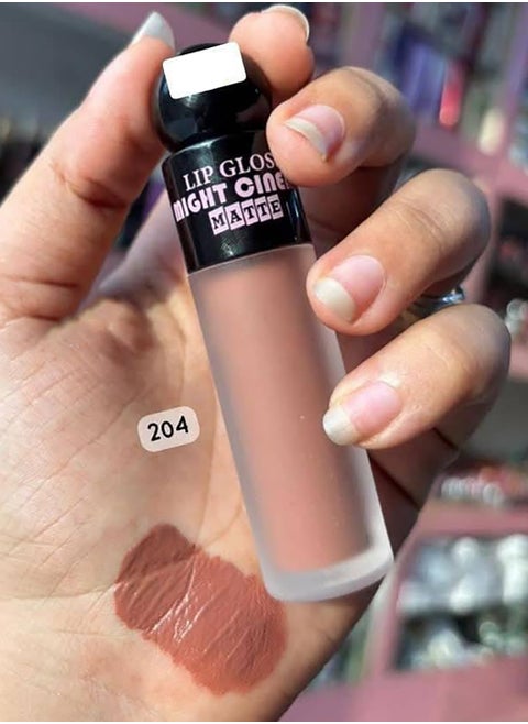 Long lasting matte lipgloss from Might Cinema, model 5063-204