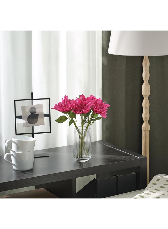 زبون زهرة صناعية، داخلية/خارجية/داليا أرجوانية، 30 سم - Image 2