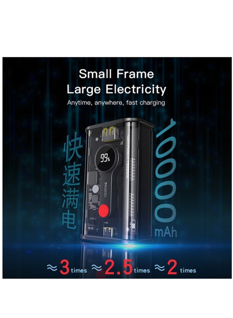YESIDO: Power Bank 10000mAh Black YP35 - Image 4