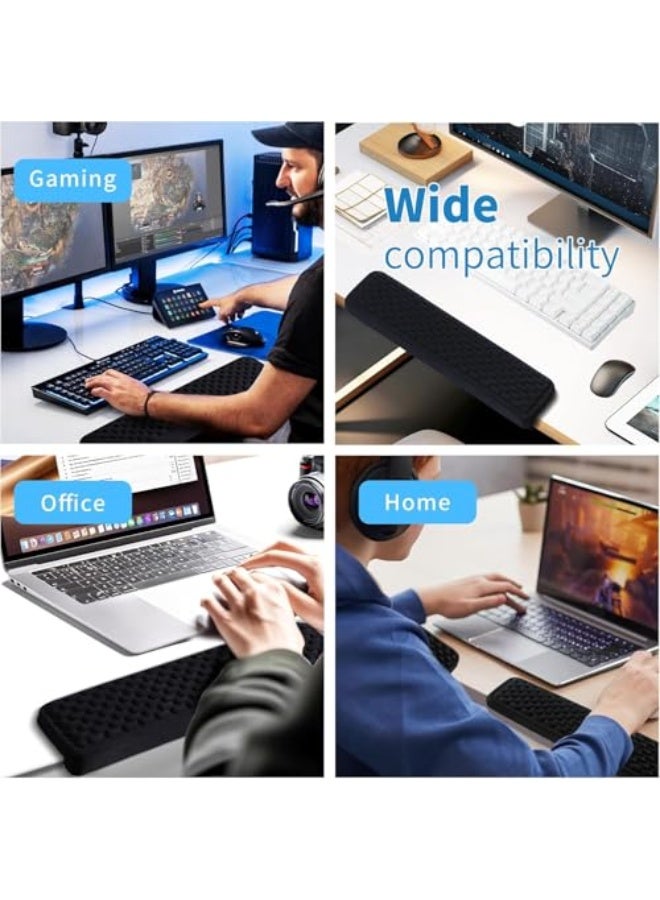 Desk Wrist Rest Elbow, Forearm & Wrist Comfort Support for Table or Desk Edge, Non-Slip, Memory Foam Padding 2-Piece Set, L-Shaped (Black) - Image 5