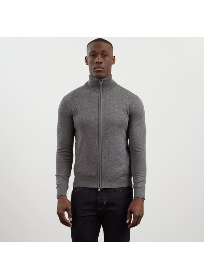 Eden Park Cotton cardigan with zipper - Image 2