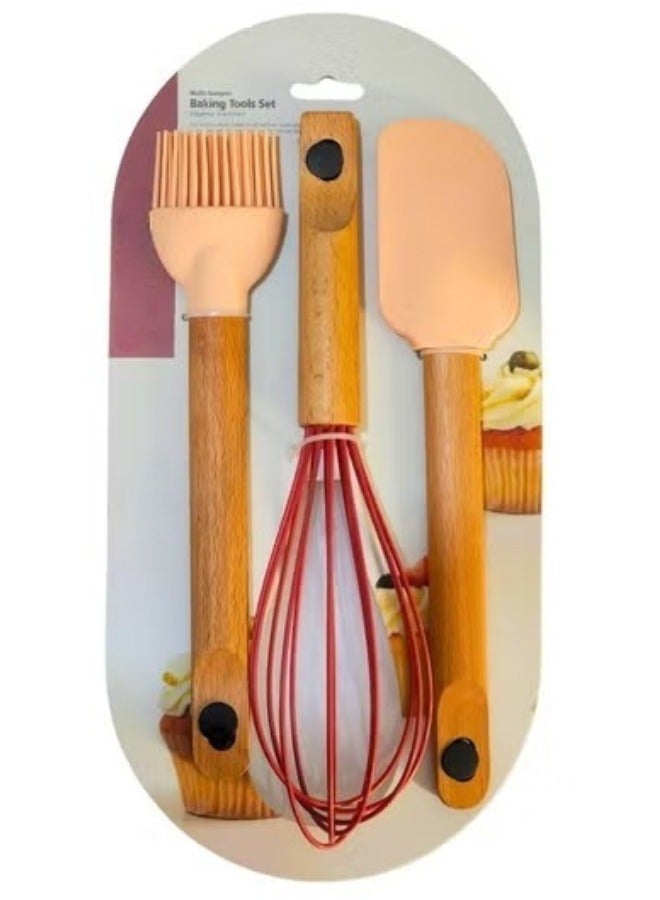 فالمر مجموعة مكونة من 3 قطع أدوات المطبخ المصنوعة من السيليكون المقاومة للحرارة - Image 1