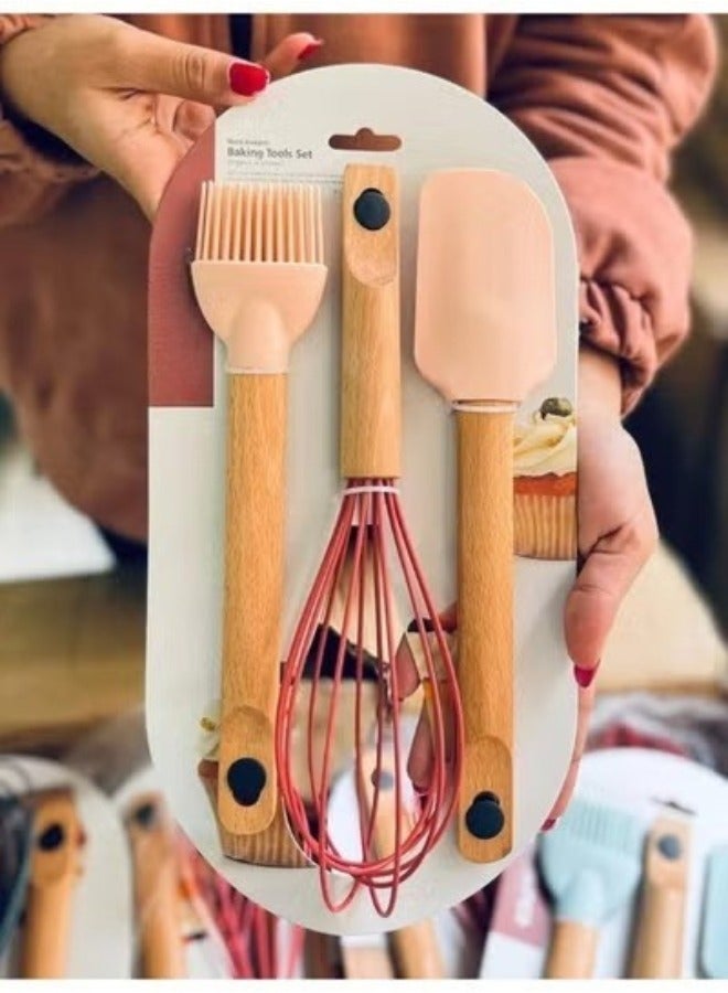 فالمر مجموعة مكونة من 3 قطع أدوات المطبخ المصنوعة من السيليكون المقاومة للحرارة - Image 2