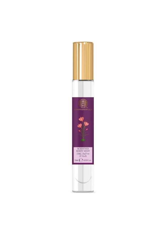 Forest Essentials Scented Body Mist (Lime Saffron & Oud) 10Ml