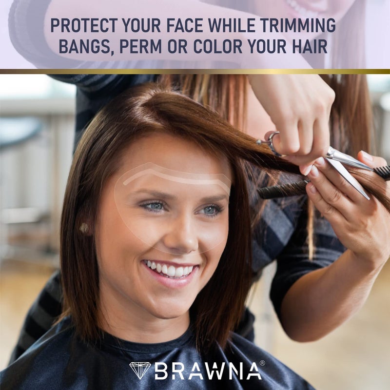 BRAWNA 25 Pack Protective Shower Visors with Pink Organza Bag for Eyelash Extensions, Microblading, Brow Lamination, Eye Surgery, Blepharoplasty - PMU Supplies - Image 4