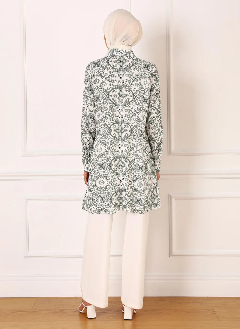 Refka by modanisa Green - Tunic - Refka