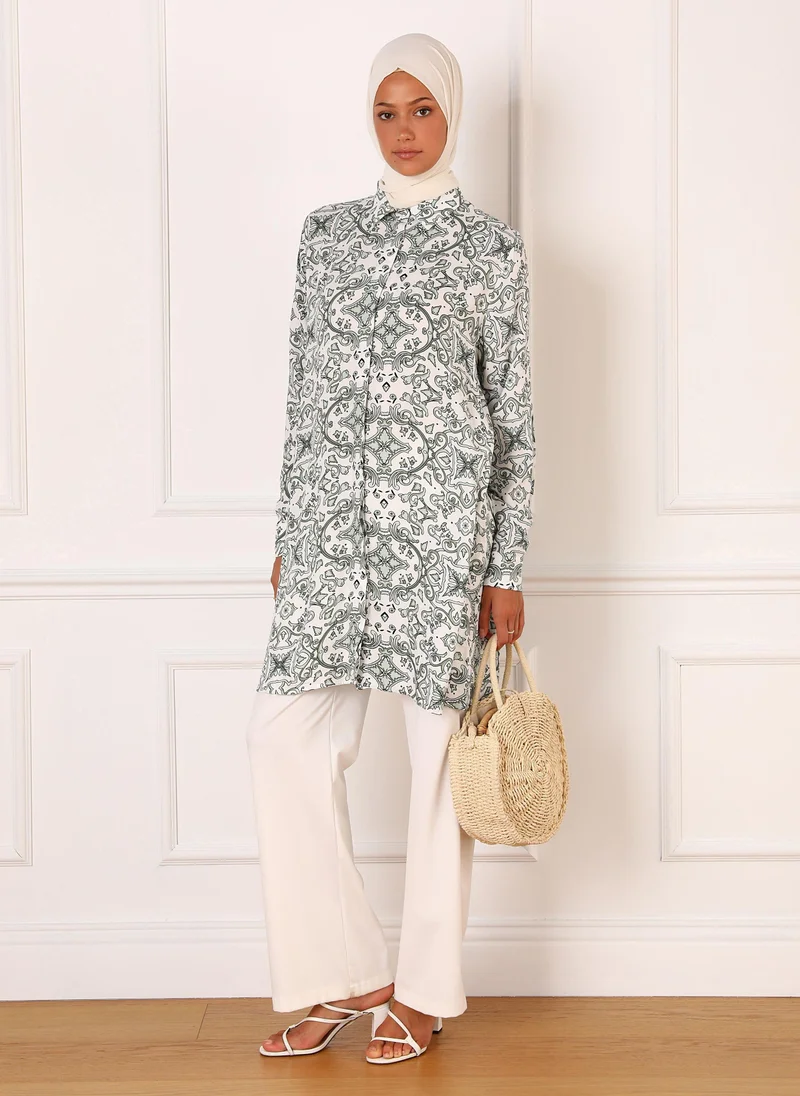 Refka by modanisa Green - Tunic - Refka