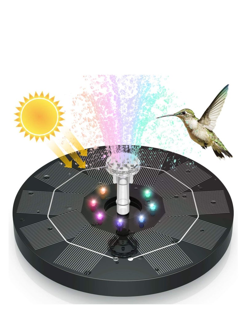 Y&D 3.5W LED Solar Fountain for Birdbath Water Fountains with Battery 6 Nozzles Powered Pump  - Image 2