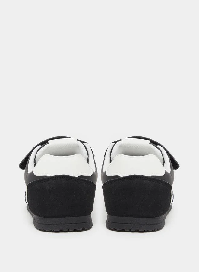 Styli Styli Women Black Sneakers with Hook and Loop