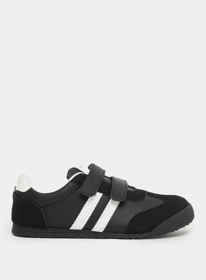 Styli Styli Women Black Sneakers with Hook and Loop