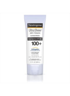 Ultra Sheer Dry-Touch Water Resistant and Non-Greasy Sunscreen Lotion with Broad Spectrum SPF 100+, 3 fl. oz