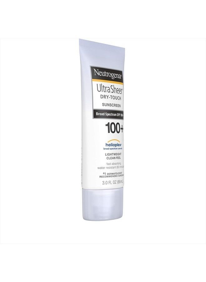 Neutrogena - Ultra Sheer Dry-Touch Water Resistant and Non-Greasy Sunscreen Lotion with Broad Spectrum SPF 100+, 3 fl. oz - Image 1