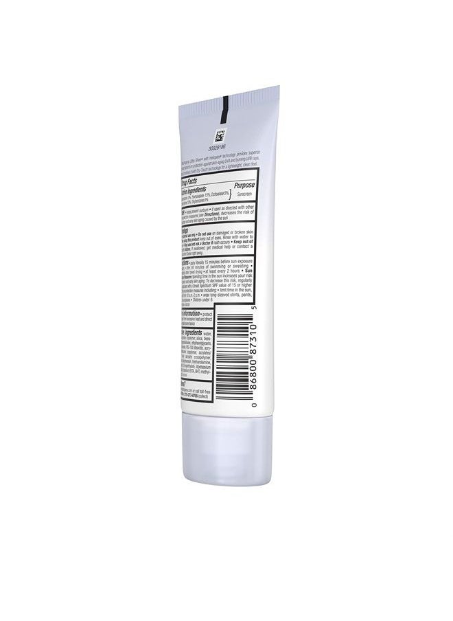 Neutrogena - Ultra Sheer Dry-Touch Water Resistant and Non-Greasy Sunscreen Lotion with Broad Spectrum SPF 100+, 3 fl. oz - Image 1