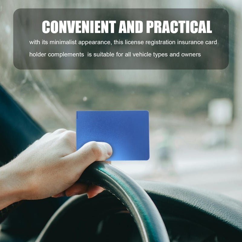 Car Registration Insurance Holder - Vehicle Document Organizer For Driver’S License And Paperwork Card Storage - Vehicles Glove Boxes - Image 5