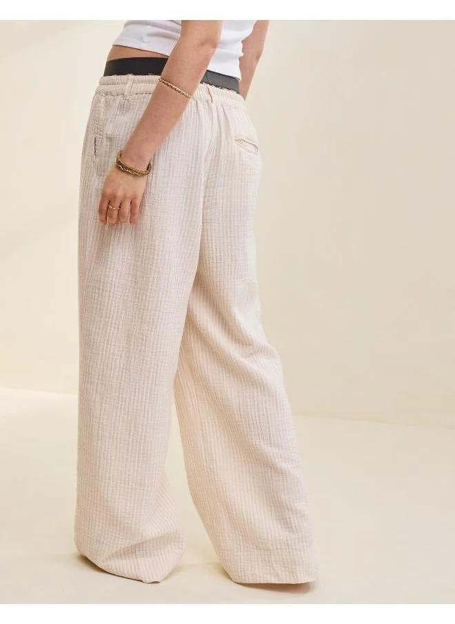 آري من امريكان ايجل Aerie Daybreak High Waisted Trouser