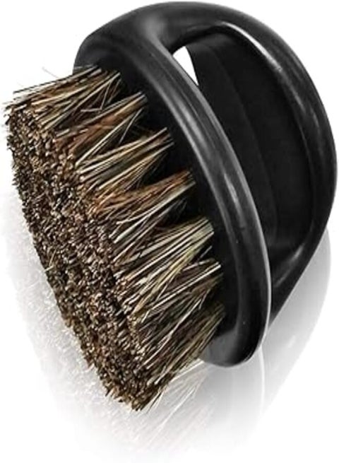 ITME Beard Brush for Men Short Bristles with Plastic Handle, Professional Hair Salon Tools Barber Shaving Tool for Men's Beard Styling Grooming and Shaping