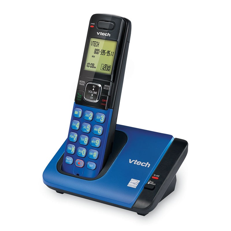 VTech CS6719-15 DECT 6.0 Phone with Caller ID/Call Waiting, 1 Cordless Handset, Blue - Image 3