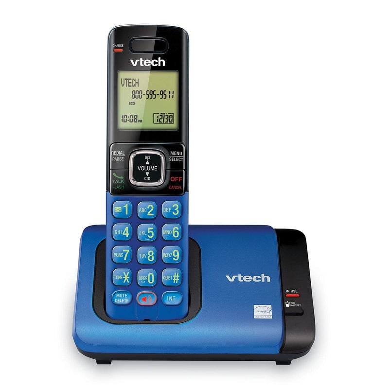 VTech CS6719-15 DECT 6.0 Phone with Caller ID/Call Waiting, 1 Cordless Handset, Blue - Image 1