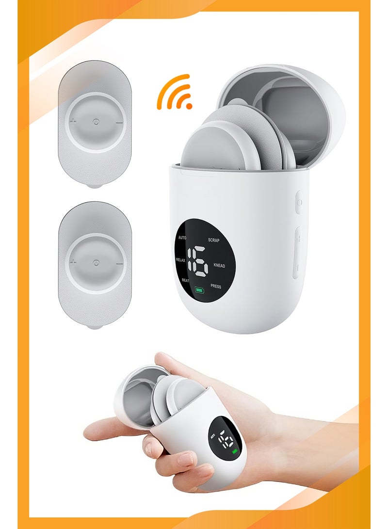 فارون جهاز تدليك صغير بتقنية التحفيز الكهربائي للعضلات (EMS) يعمل بالتيار الدقيق، وجهاز تدليك نقاط الوخز بالإبر بتقنية التحفيز الكهربائي للعضلات (EMS) لتصريف اللمف، ووسادة تدليك بتقنية التحفيز الكهربائي للأعصاب عبر الجلد (TENS)، وجهاز تدليك كهربائي صغير محمول لاسلكي بتقنية التحفيز الكهربائي للعضلات (EMS) لتخفيف الألم - Image 2
