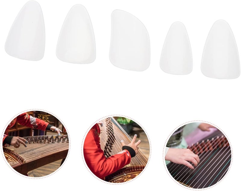 Abaodam 10pcs Nylon Pipa Nails Ergonomic Design for Comfortable Playing and Easy to Clean Pipa Accessories for String Instruments - Image 4