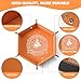Grajar 6 Pcs DND Dice Tray with Characters Pattern for RPG DD Table Games Folding PU Leather and Velvet Rolling Holder Storage Box - Image 4