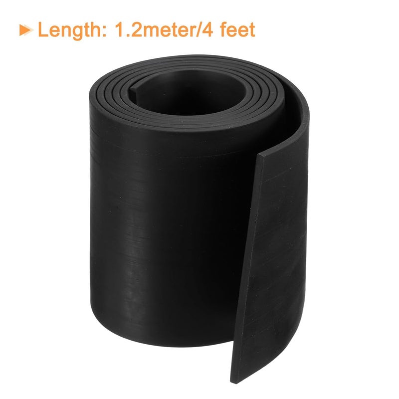 uxcell Neoprene Rubber Sheet Rolls 1/8" T x 3.9" W x 4'L Solid Rubber Seal Strip for DIY Gasket, Crafts, Pads, Seals, Protection - Image 3