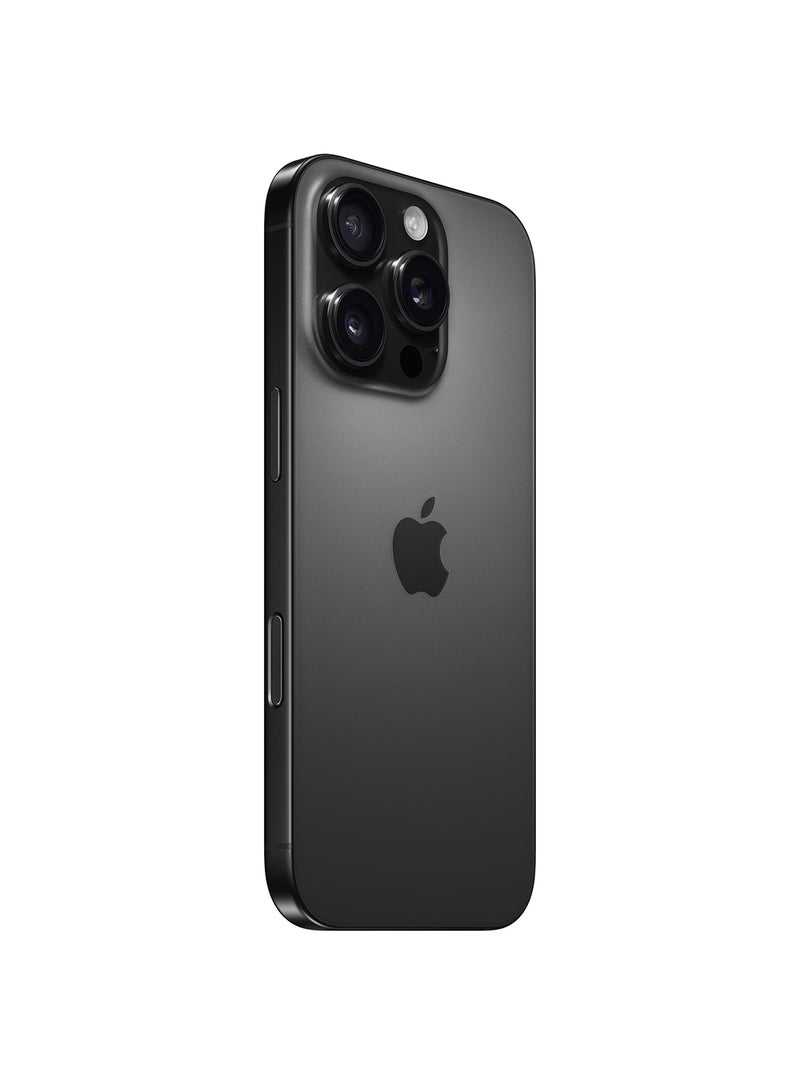 ابل  Refurbished - iPhone 16 Pro 128GB Black Titanium 5G (E-sim only) With FaceTime - USA Version - Image 3