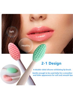 New prominent 3 Pcs Lip Scrub Brush,Lip Scrubber Exfoliator,Silicone Lip Brush Tool Double-Sided Mini Exfoliating Brush For Men Women Lip Lightening For Dark Lips Exfoliator Scrub Brush  - Image 4