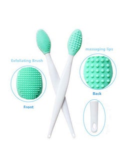 New prominent 3 Pcs Lip Scrub Brush,Lip Scrubber Exfoliator,Silicone Lip Brush Tool Double-Sided Mini Exfoliating Brush For Men Women Lip Lightening For Dark Lips Exfoliator Scrub Brush  - Image 3