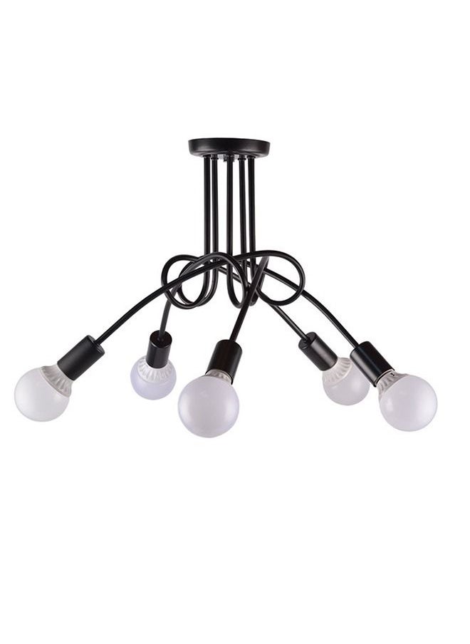 Haikomin Retro Industrial Chandelier Wrought Iron LED Ceiling Lamp E27 Light Living Room Modern Decor Home Lighting  - Image 3