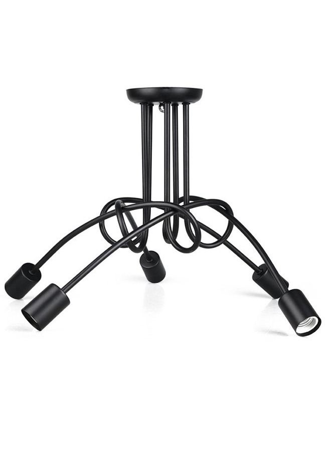 Haikomin Retro Industrial Chandelier Wrought Iron LED Ceiling Lamp E27 Light Living Room Modern Decor Home Lighting  - Image 2