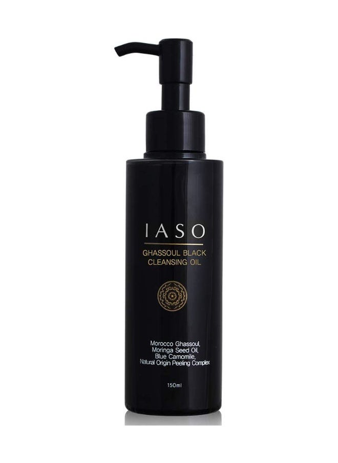 iaso IASO Ghassoul Black Cleansing Oil 7.76oz| removes blackheads | cleansing oil for face| | makeup remover cleansing oil  - Image 1