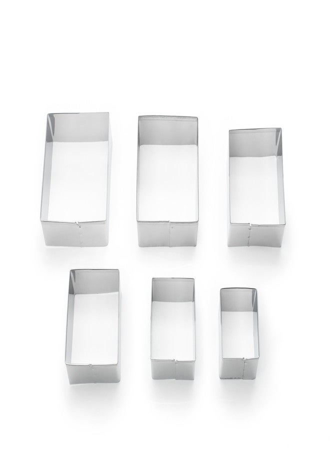 فور رن مجموعة قوالب تقطيع البسكويت المربعة من فوكس رن، مقاس 1 × 2.75 × 2.75 بوصة - Image 1