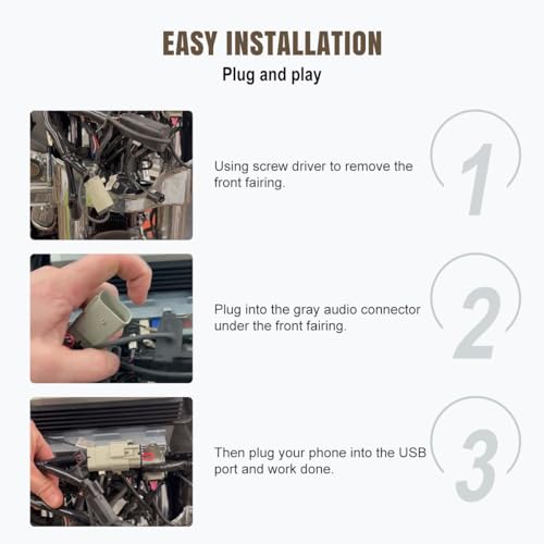 Lenink Carplay Jumper Compatible with Harley Davidson 2019 and up GTS Radio for Road Glide or Street Glide with Boom - Image 4