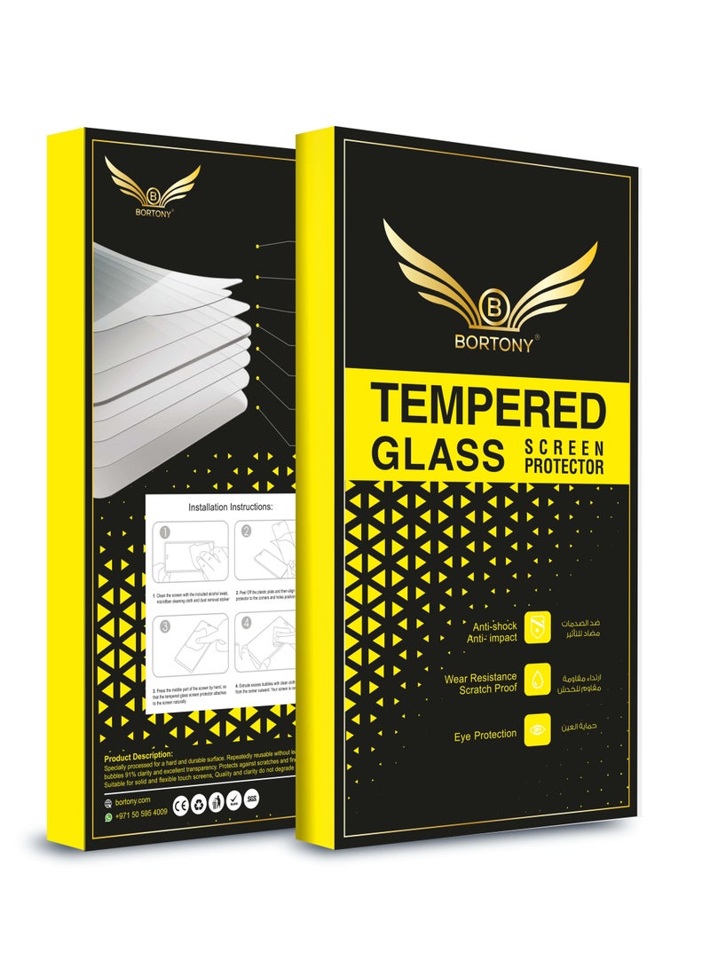 BORTONY Grand Shieldz Tempered Glass Screen Protector For Samsung Galaxy S21+ Black/Clear - Image 4