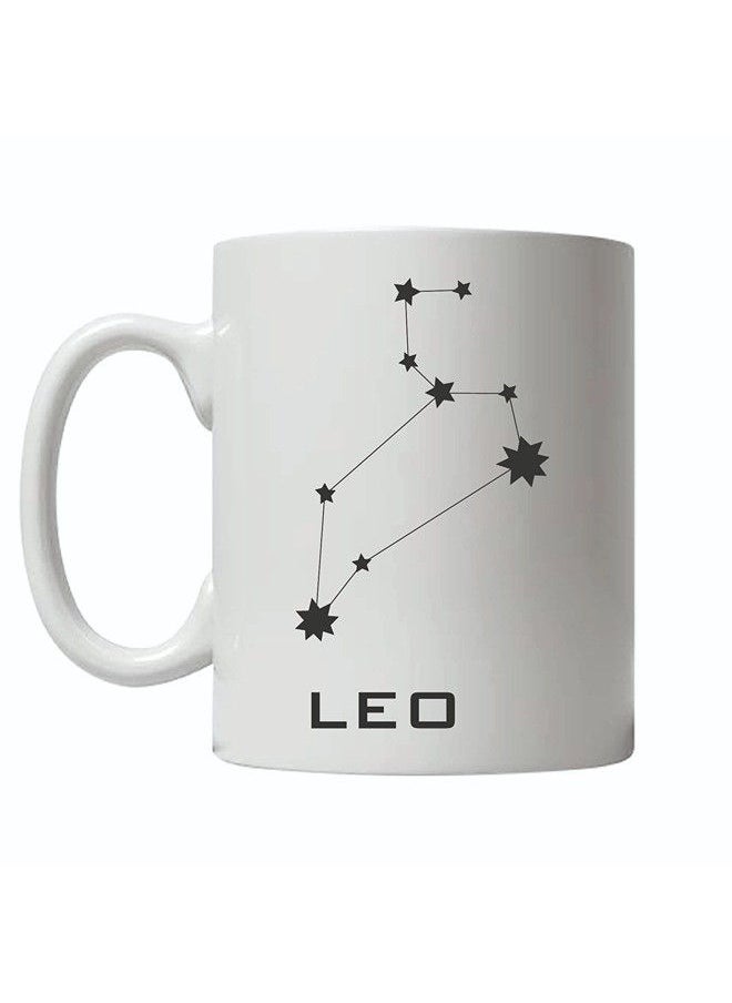 Giftmate - Giftmate Leo Zodiac Mug for Coffee Tea | Star Sign Printed Ceramic Tea Coffee Mug 325ml - Image 1