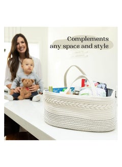 luxury little Baby Diaper Caddy Organizer - Rope Nursery Storage Bin for Boys and Girls - Large - pzsku/ZCCF820A917C0899FE88AZ/45/_/1731660409/c01b5c12-8ff8-4cff-8b53-2043cf69c10d